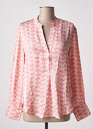 Blouse imprimé fantaisie manches longues rose BELLA JONES femme