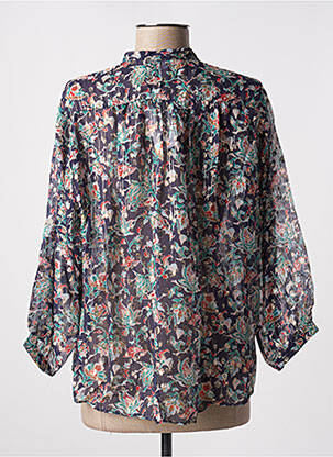Blouse légère et transparente manches longues bleu GERARD DAREL femme