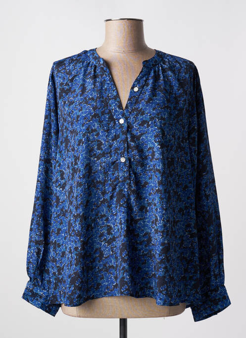 Blouse bleu ANGE pour femme