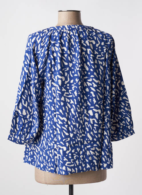 Chemisier bleu ANGE pour femme