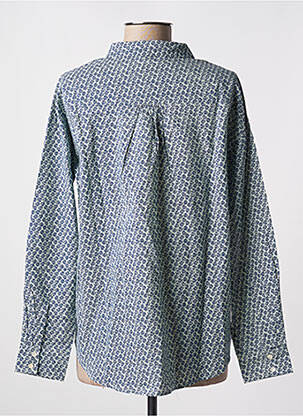 Chemisier imprimé fantaisie manches longues bleu BELLA JONES femme
