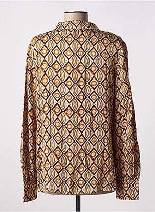 Chemisier imprimé fantaisie manches longues beige BELLA JONES femme