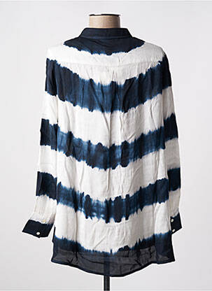 Chemisier coupe droite manches longues bleu BELLA JONES femme