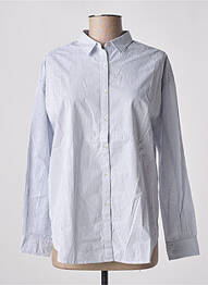 Chemisier coupe droite manches longues bleu BELLA JONES femme