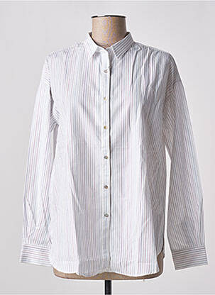 Chemisier coupe droite manches longues blanc BELLA JONES femme