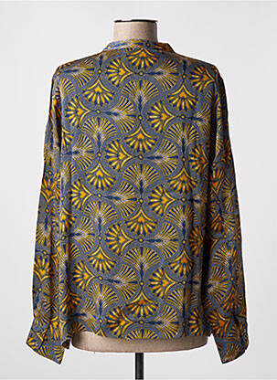 Chemisier imprimé fantaisie manches longues bleu BELLA JONES femme