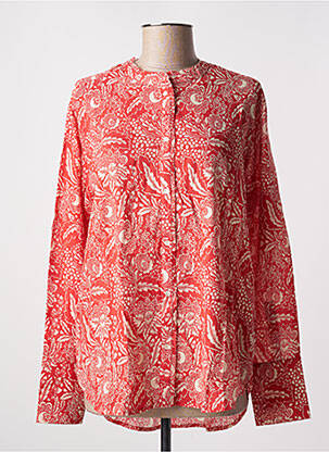 Chemisier imprimé fantaisie manches longues rouge BELLA JONES femme
