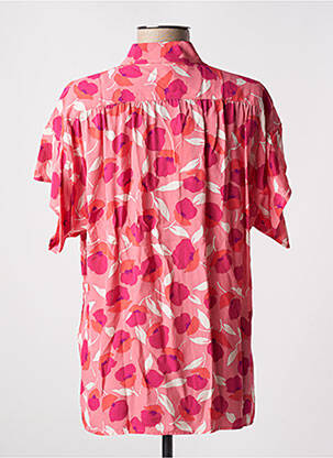Chemisier tissage crêpe manches courtes rose GERARD DAREL femme