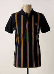 Polo noir FRED PERRY pour homme seconde vue