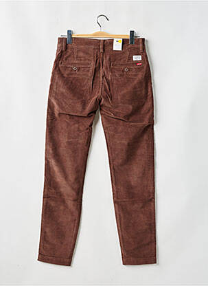 Pantalon chino stretch taille normale marron fonce LEVIS homme