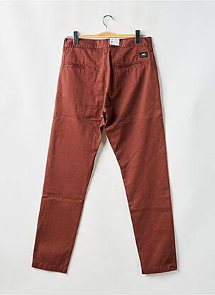 Pantalon chino tissage popeline taille normale marron EDWIN homme