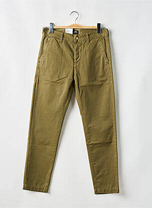 Pantalon chino tissage popeline taille normale vert EDWIN homme