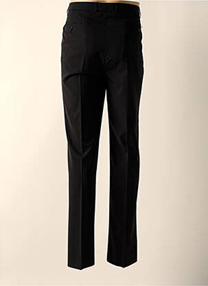 Pantalon slim fermeture zippée sous rabat boutonné noir BRUNO SAINT HILAIRE homme