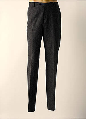 Pantalon slim fermeture zippée sous rabat boutonné gris BRUNO SAINT HILAIRE homme