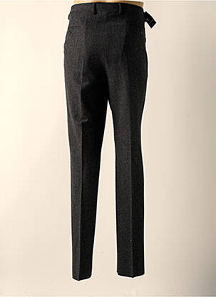 Pantalon slim fermeture zippée sous rabat boutonné gris BRUNO SAINT HILAIRE homme