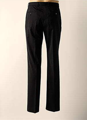Pantalon slim fermeture zippée sous rabat boutonné noir BRUNO SAINT HILAIRE homme