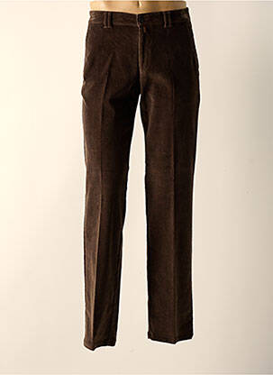 Pantalon droit coupe droite marron BRUNO SAINT HILAIRE homme