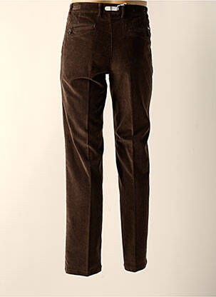 Pantalon droit coupe droite marron BRUNO SAINT HILAIRE homme