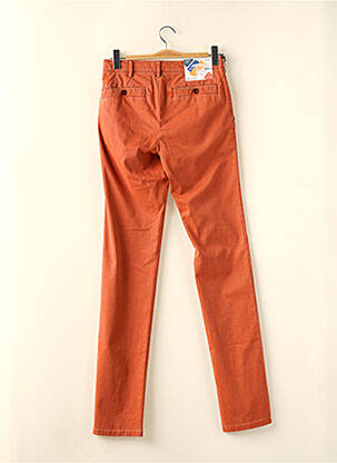 Pantalon slim fermeture zippée sous rabat boutonné orange MEYER homme