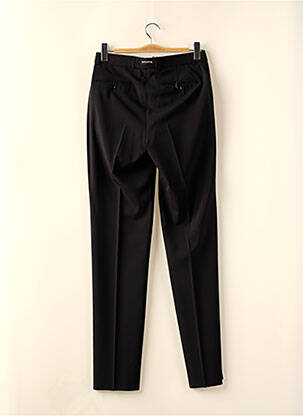 Pantalon slim fermeture zippée sous rabat boutonné noir BRUNO SAINT HILAIRE homme