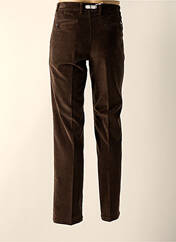 Pantalon droit marron BRUNO SAINT HILAIRE pour homme seconde vue