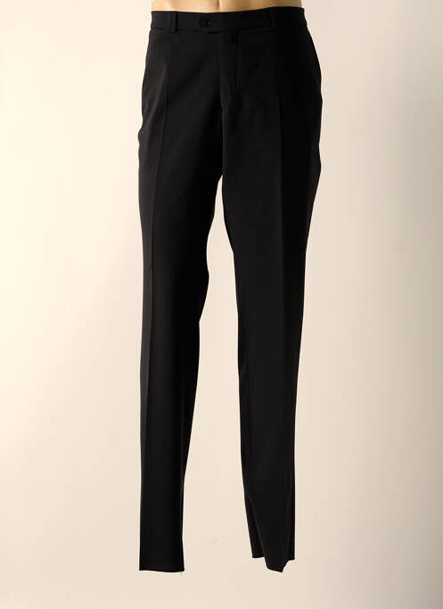 Pantalon slim noir BRUNO SAINT HILAIRE pour homme