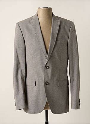 Blazer poignets boutonnés avec fente noir VENTI homme