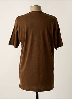 T-shirt coupe droite manches courtes marron TIFFOSI homme