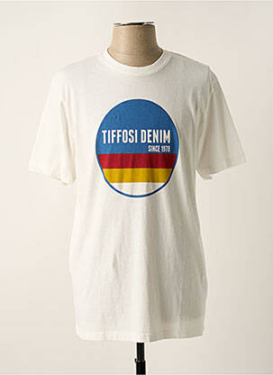T-shirt coupe droite manches courtes blanc TIFFOSI homme