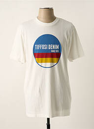 T-shirt coupe droite manches courtes blanc TIFFOSI homme