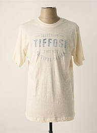 T-shirt coupe droite manches courtes beige TIFFOSI homme