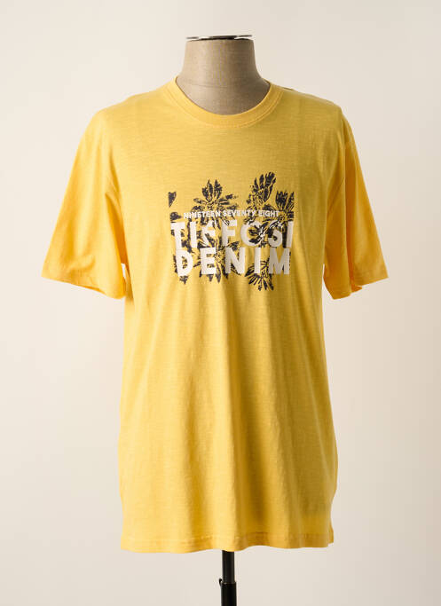 T-shirt jaune TIFFOSI pour homme