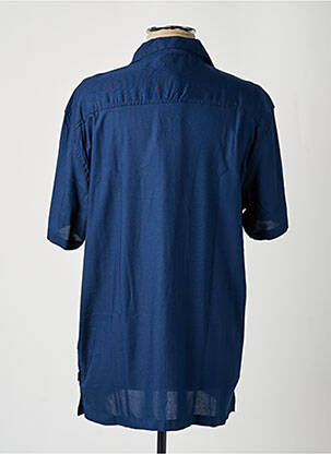 Chemise manches courtes col tailleur bleu TIFFOSI homme