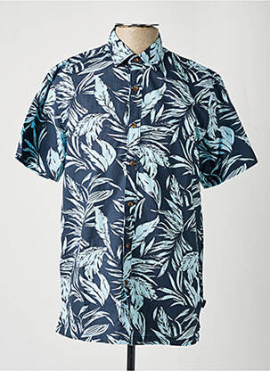 Chemise manches courtes imprimé fantaisie bleu TIFFOSI homme