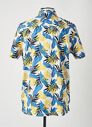 Chemise manches courtes imprimé tie and dye blanc TIFFOSI homme