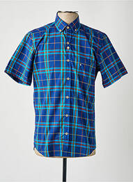 Chemise manches courtes poches bleu DARIO BELTRAN homme