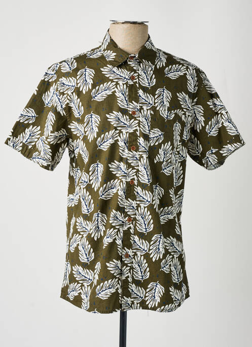 Chemise manches courtes imprimé tie and dye vert TIFFOSI homme