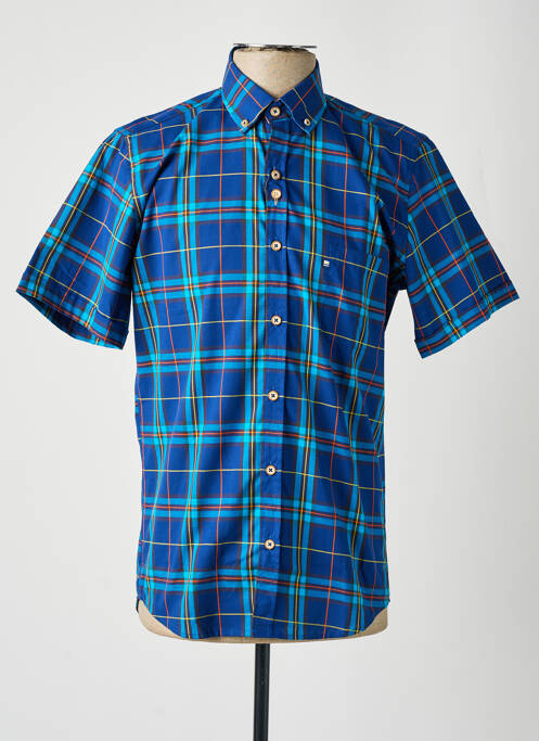 Chemise manches courtes poches bleu DARIO BELTRAN homme