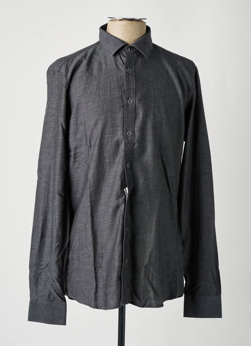 Chemise manches longues gris JUPITER pour homme