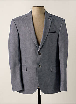 Blazer tissage chiné bleu DARIO BELTRAN homme