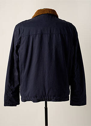 Blouson fermeture zippée sous rabat pressionné bleu IRON AND RESIN homme