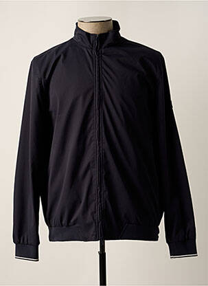 Coupe-vent poignets bords-côtes sans capuche bleu TIFFOSI homme