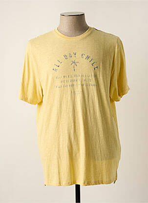T-shirt stretch manches courtes jaune TIFFOSI homme