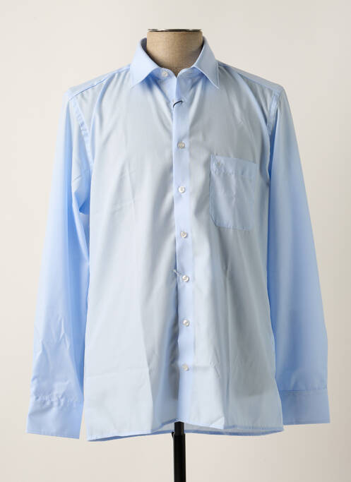 Chemise manches longues bleu JUPITER pour homme