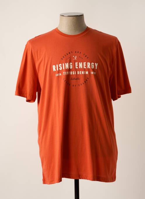 T-shirt orange TIFFOSI pour homme