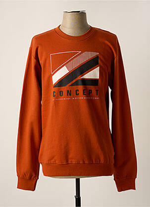 Sweat-shirt manches longues manches longues orange TIFFOSI homme