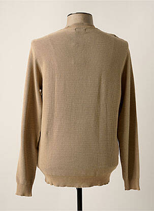Pull col rond manches longues beige TIFFOSI homme
