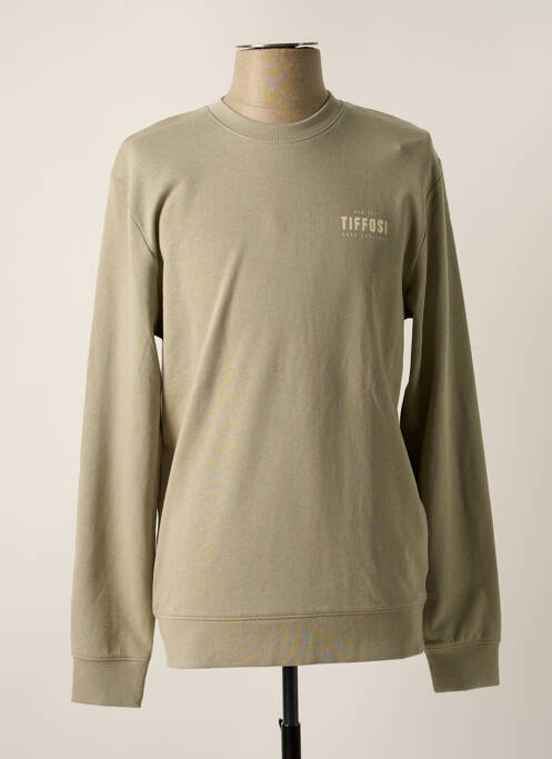 Sweat-shirt vert TIFFOSI pour homme