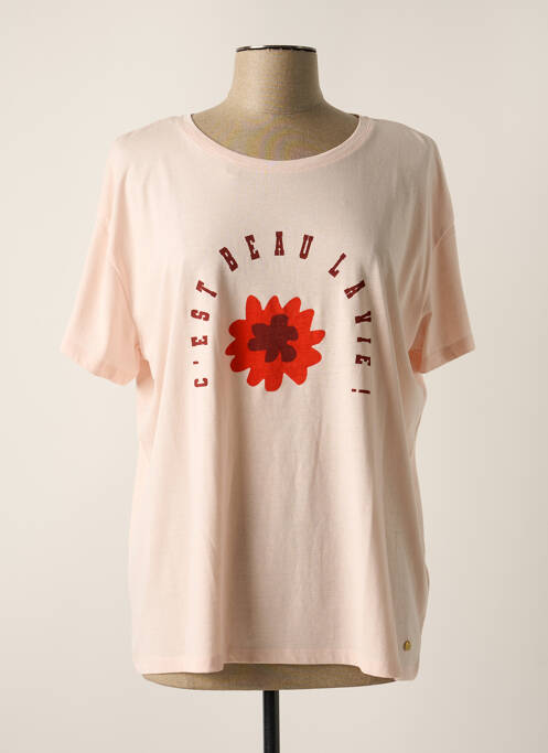 T-shirt rose C'EST BEAU LA VIE pour femme