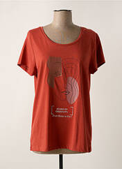 T-shirt marron C'EST BEAU LA VIE pour femme seconde vue